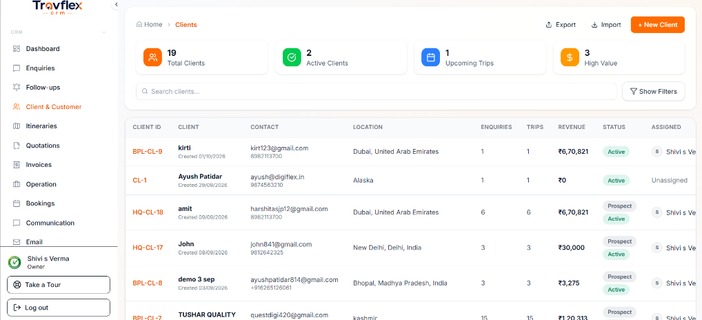 Client CRM Preview